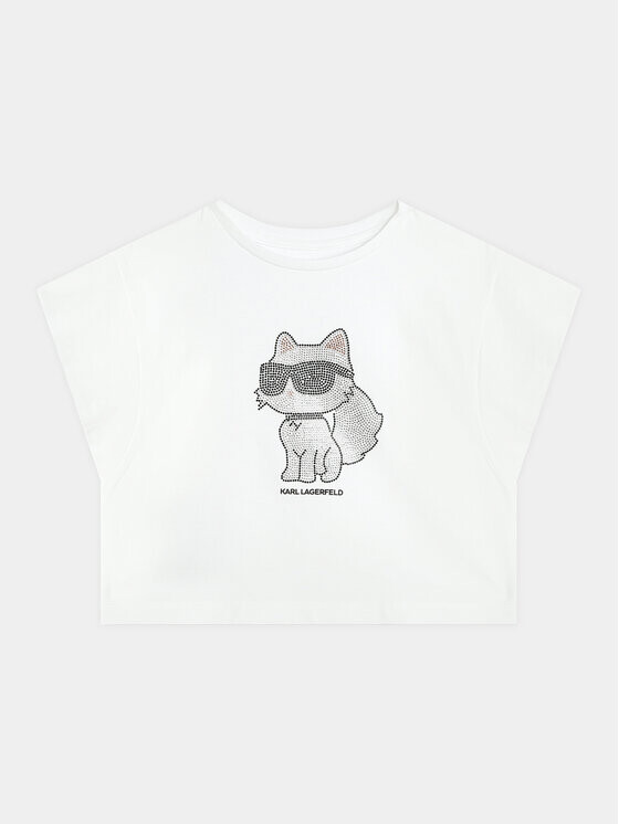 

Блузка стандартного кроя Karl Lagerfeld Kids, белый