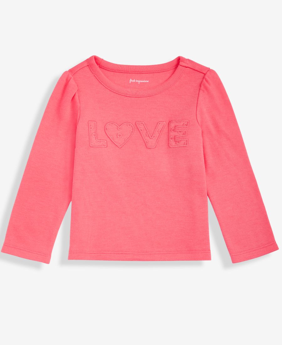 

Детская футболка с длинными рукавами Baby Girls Love, эксклюзивно от Macy's First Impressions, Tropical Pink, Розовый, Детская футболка с длинными рукавами Baby Girls Love, эксклюзивно от Macy's First Impressions, Tropical Pink