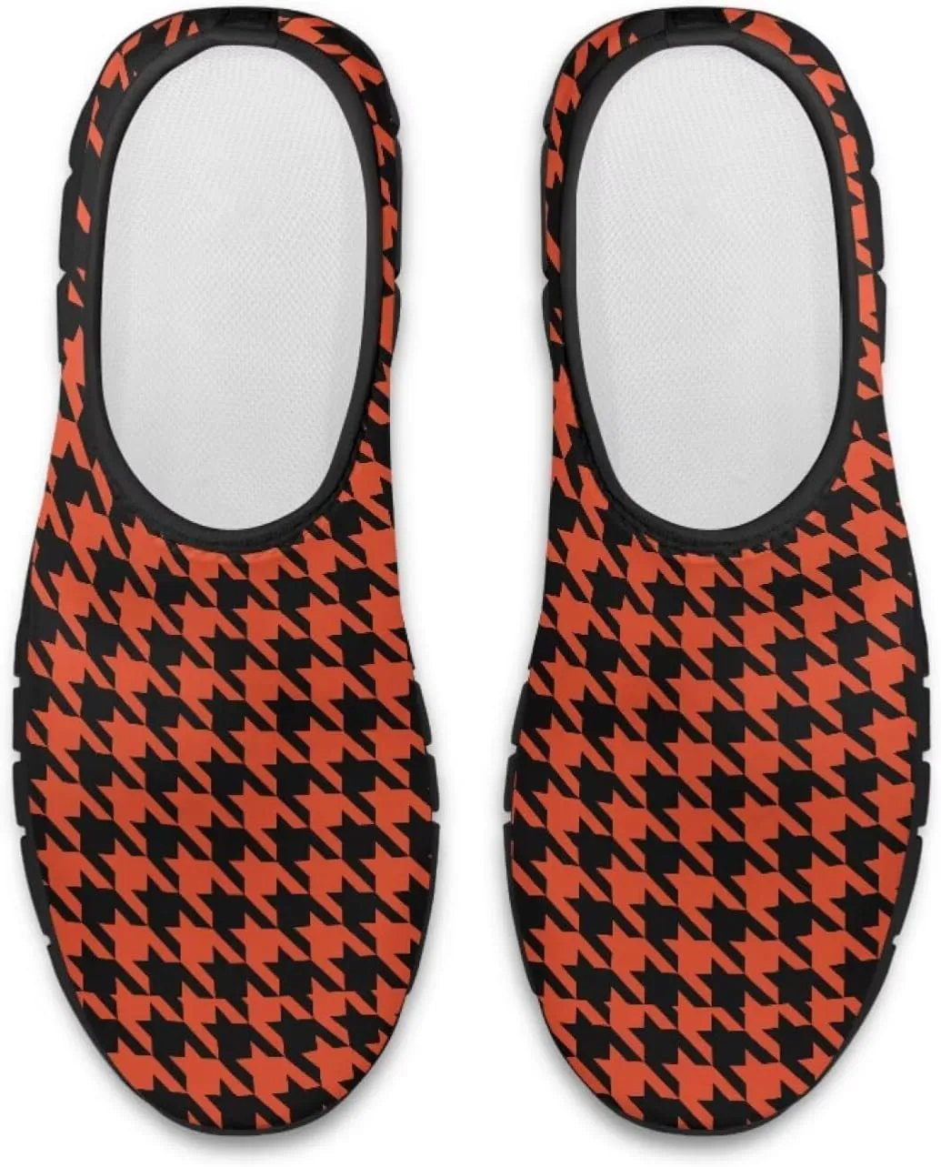 Женские кроссовки Howilath Slip on, дышащие повседневные лоферы для бега, удобная обувь без шнурков с противоскользящей подошвой, оранжевый — фото 2