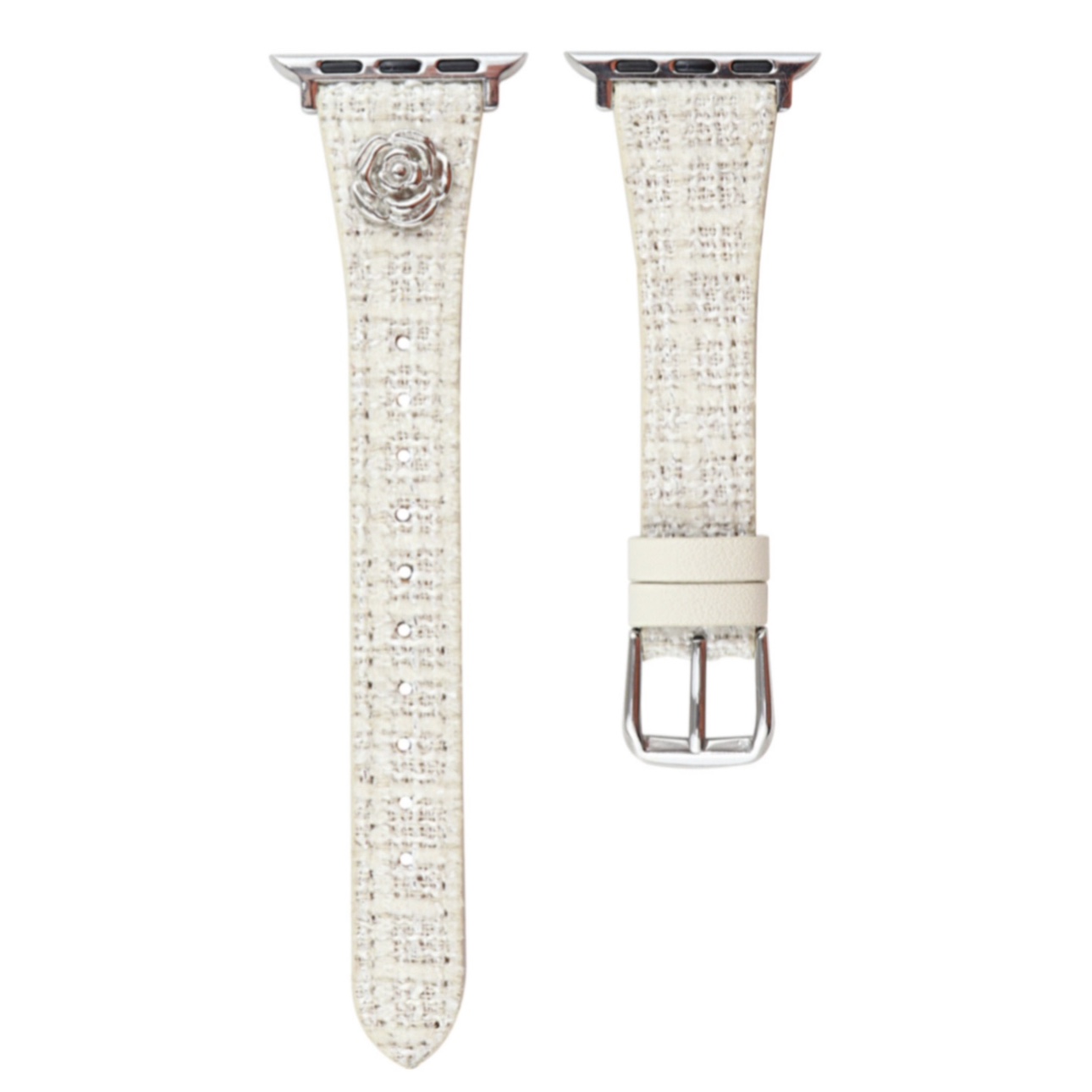 

CHENSONG Часы Strap Apple Compatibility Woolen Strap Material 49mm, Ecru