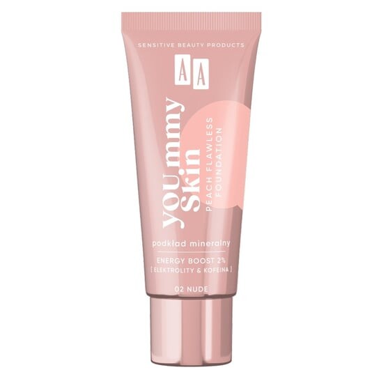 

Минеральная основа 02 Nude, 30 мл AA, YOU.mmy Skin Peach Flawless Foundation