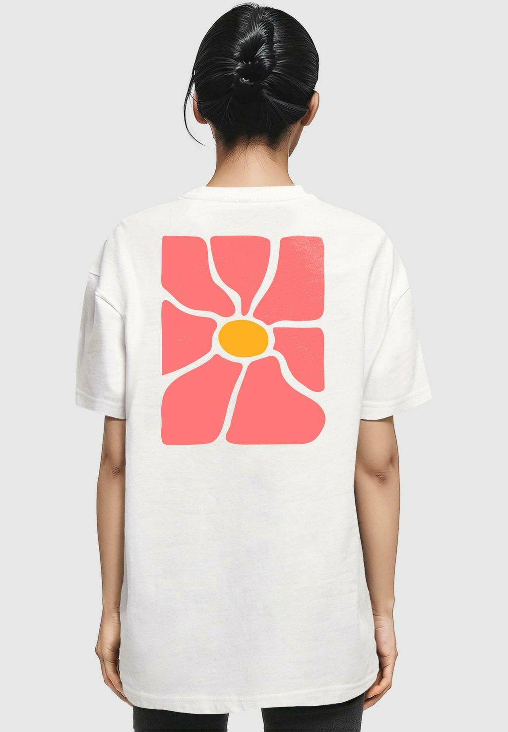 

Футболка с принтом FLOWER ART Merchcode, белый