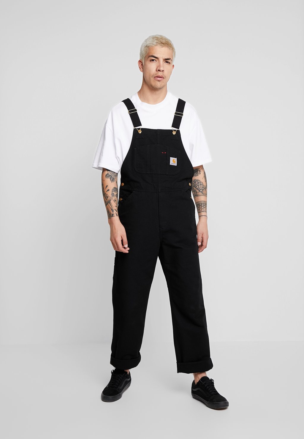 

Брюки-карго Bib Overall Carhartt WIP, цвет black rinsed