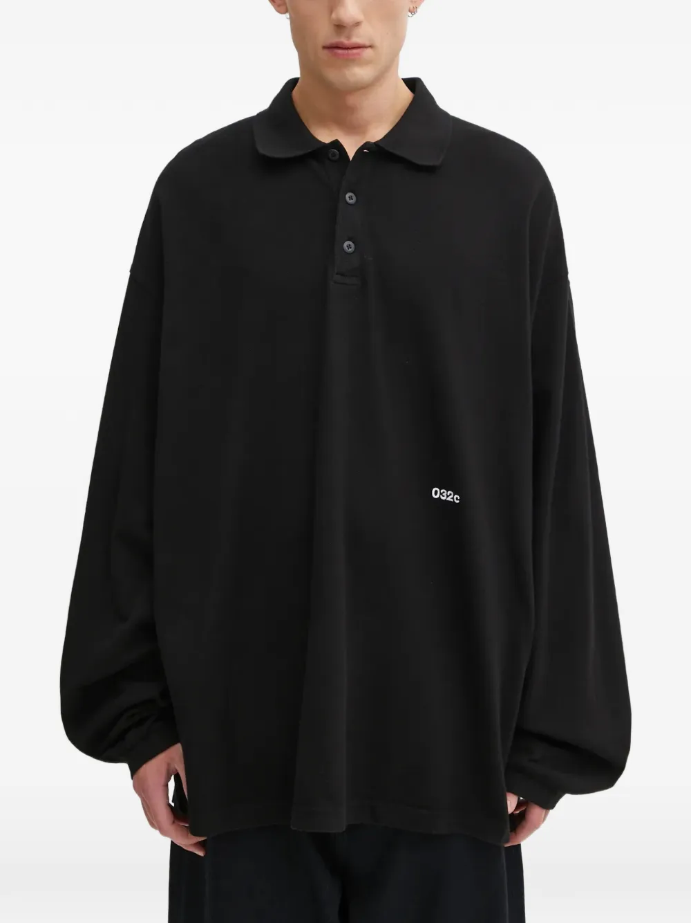 

Толстовка с длинными рукавами и графическим принтом 032C, черный