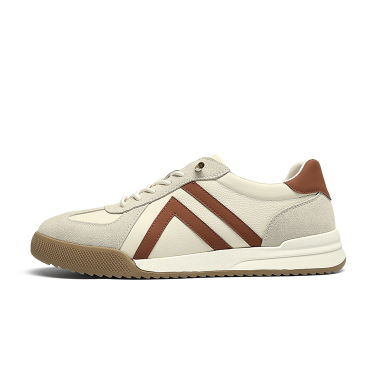 

Низкие повседневные туфли мужские CROWN, White Brown