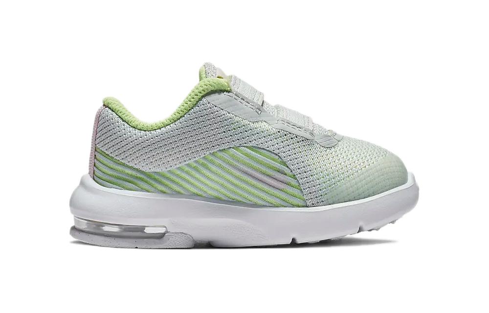 Nike Air Max Advantage 2 Low Top Зеленые Белые Детские Ботинки для Малышей, White Gold/Explosive Green Yellow/Foam Pink/Metallic Silver — фото 3