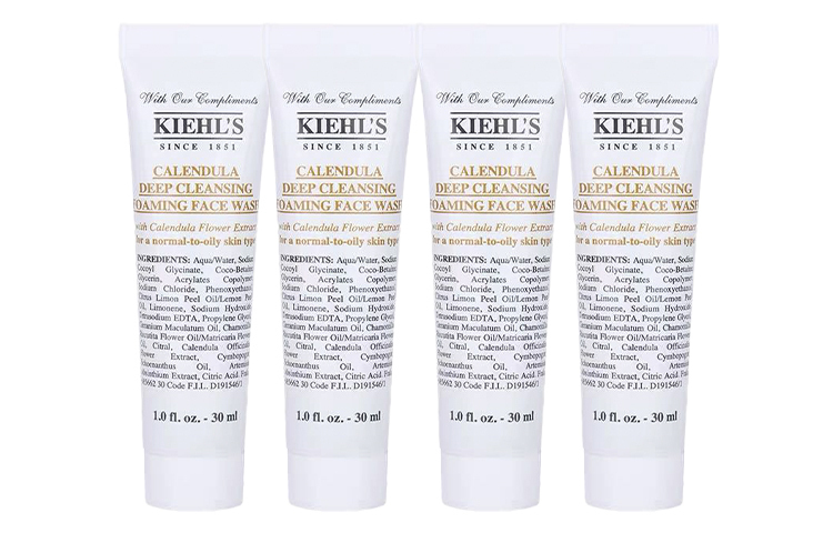 Гель-пена для очищения лица Kiehl's Calendula Deep Cleansing Foaming, 30 мл х 6 — фото 3