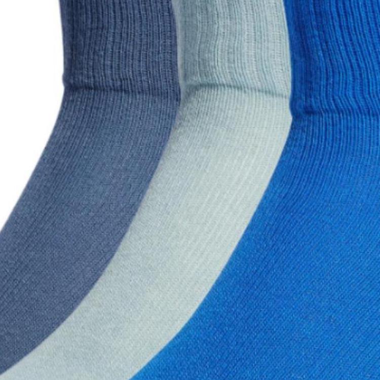 Adicolor MID CUT CREW Носки 3 Пары Низкие Носки Унисекс 3 Штуки Adidas Originals, 3 Штуки (Синий+Волшебный Серый+Темно-Синий) — фото 3