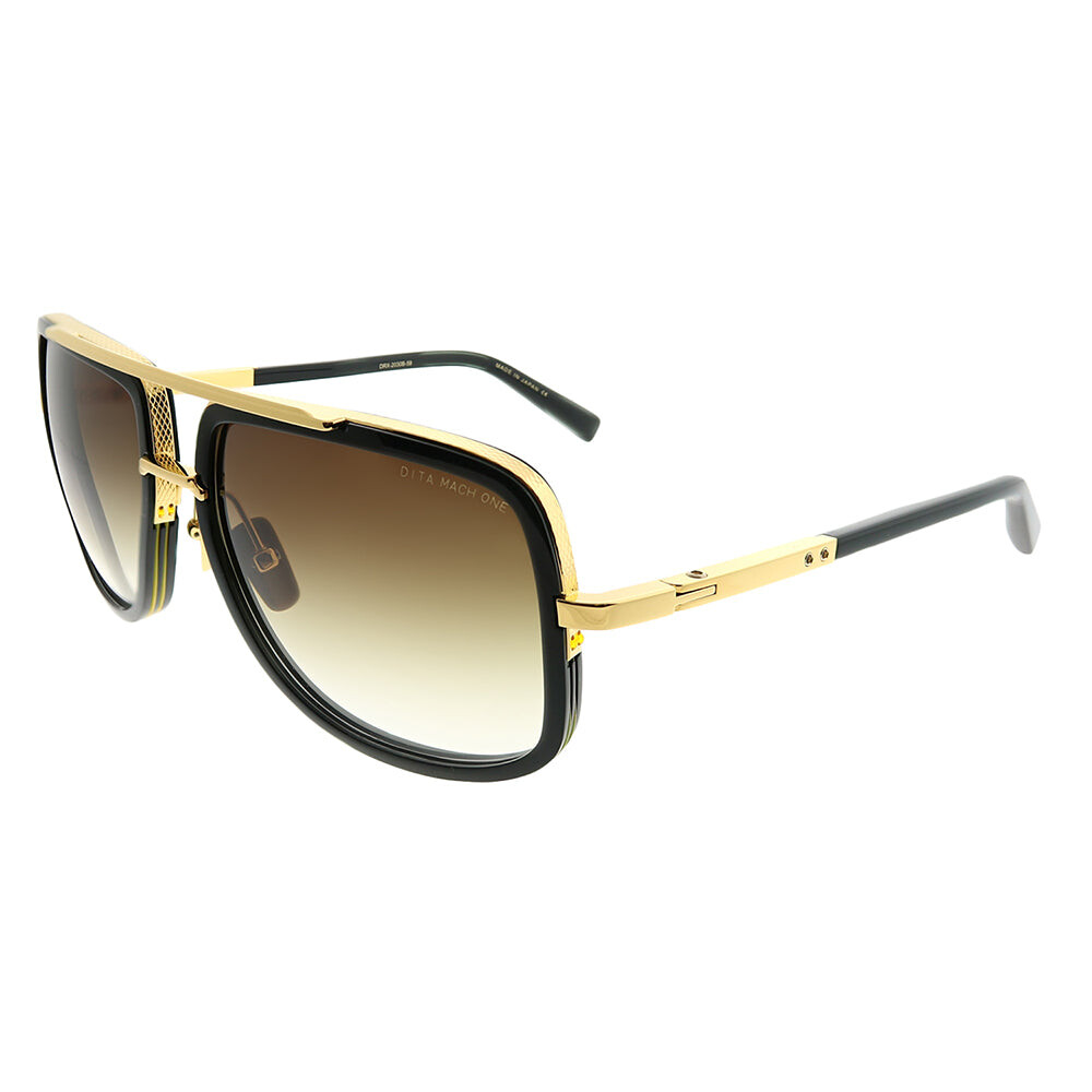 

Dita Mach-One DT DRX-2030B-59 Солнцезащитные очки-авиаторы унисекс, цвет Shiny 18K Gold - Black