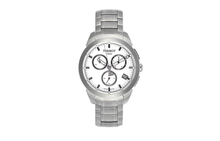 

Tissot Спортивная коллекция Кварцевый механизм Мужские часы 43 мм Белый циферблат Корпус из титана Браслет из титана