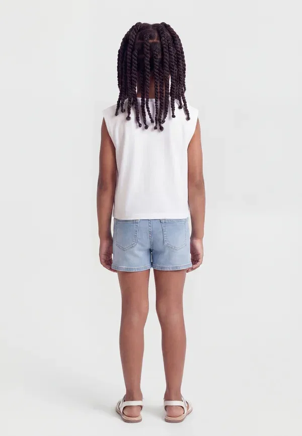 Топ Junior boxy top Guess, чисто-белый — фото 2