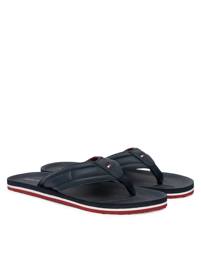 Tommy Hilfiger Пляжные сандалии Hilfiger с мягкой подкладкой FM0FM05801, темно-синие — фото 3