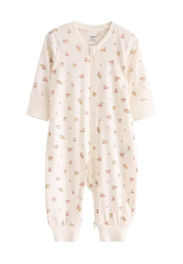 Пижама с романтическими цветами Lindex, Light Dusty White