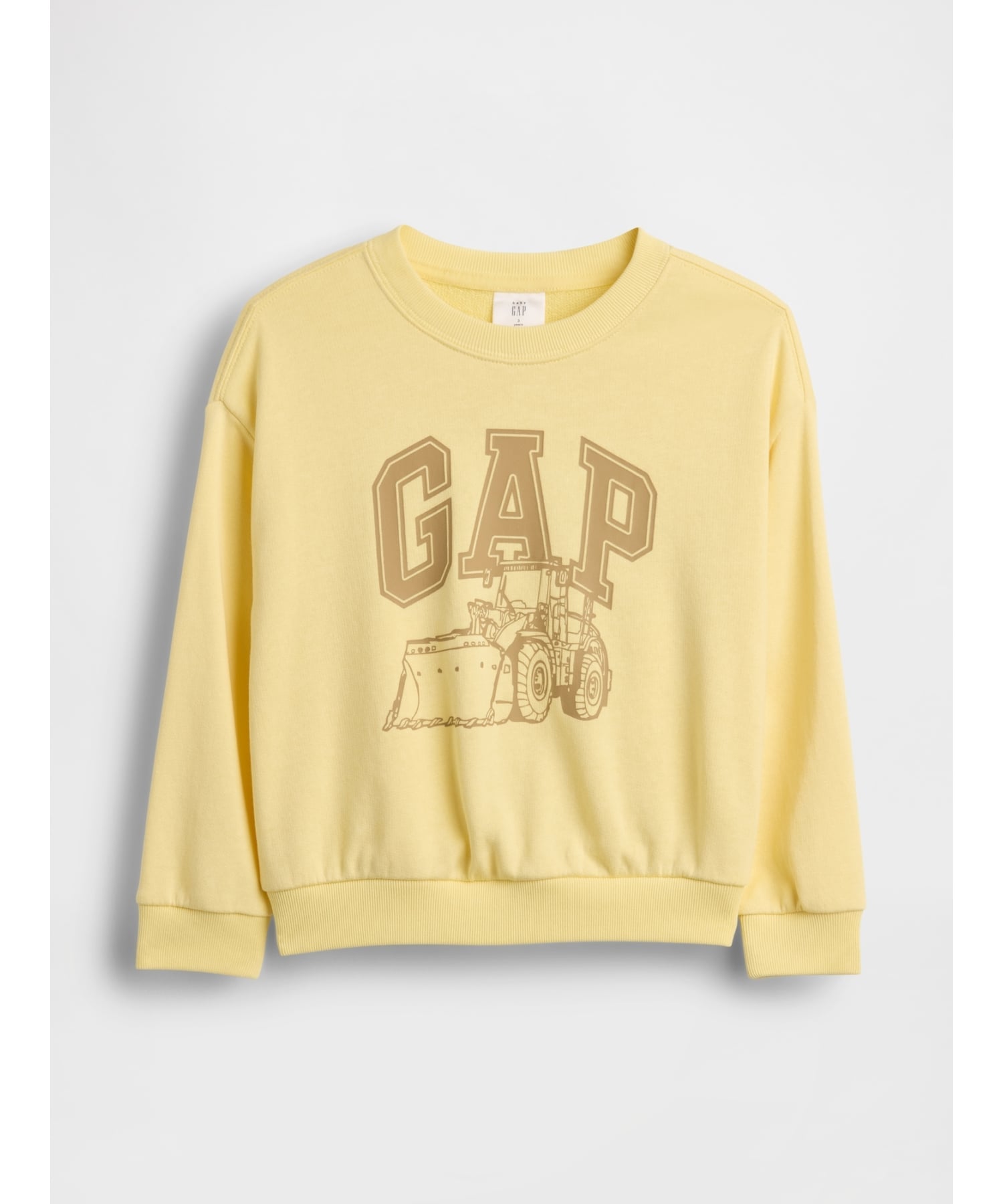 (K)babyGap Толстовка свободного кроя из французской махровой ткани с графическим принтом GAP, SPRING_YELLOW