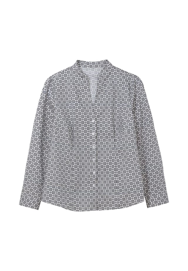 

Блузка с воротником-стойкой не требующая глажки Sheego, экрю