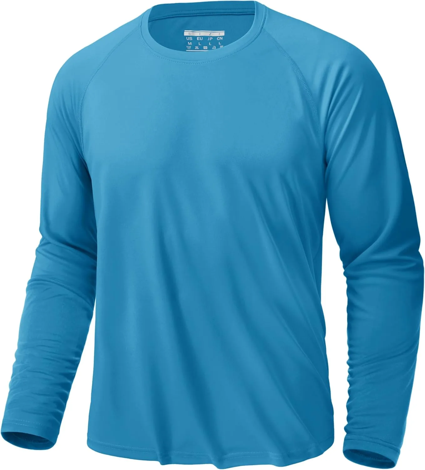 

Мужская футболка KEFITEVD с защитой от ультрафиолета UPF 50+ и длинным рукавом для тренировок