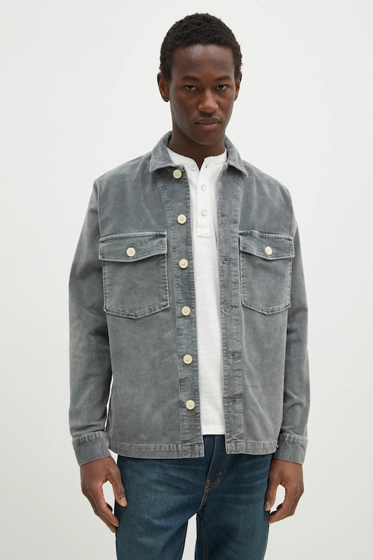 

Вельветовая рубашка HARRIER Allsaints, серый
