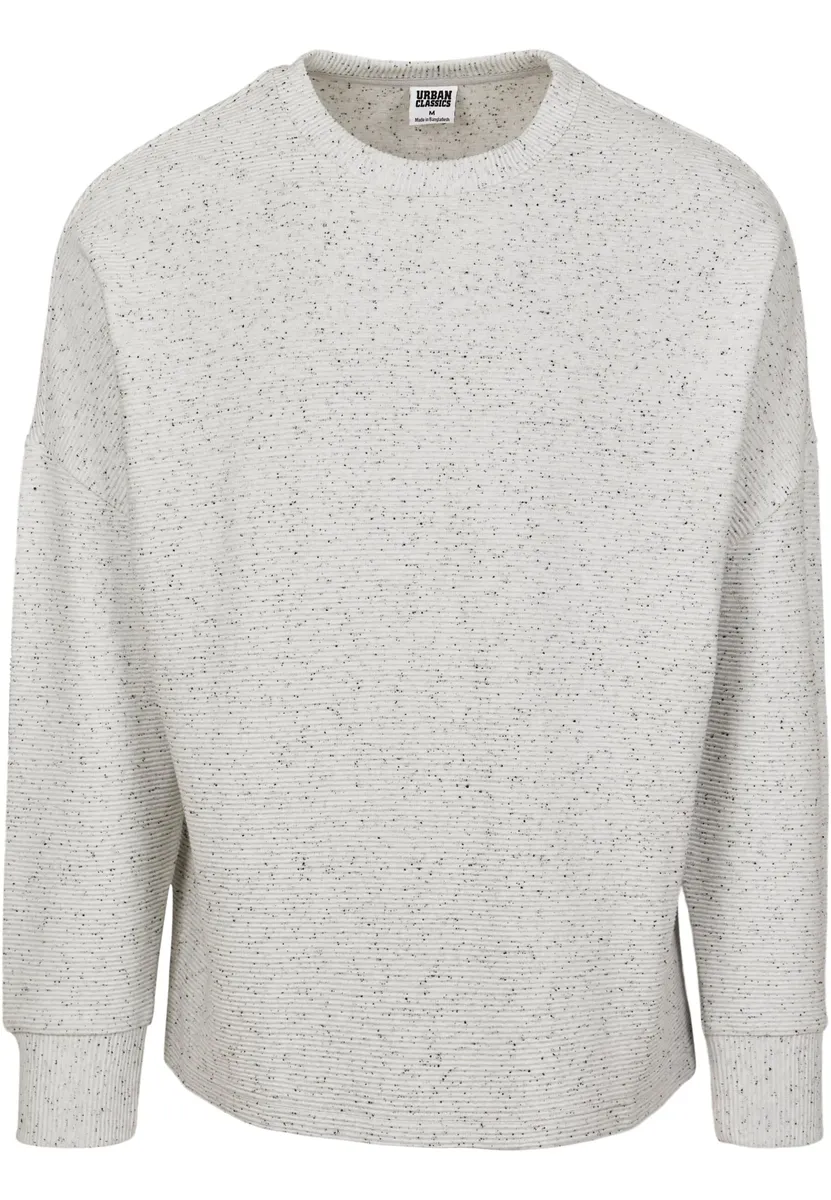 

Свитер с круглым вырезом URBAN CLASSICS " Urban Classics Men's Cut On Sleeve Naps Interlock Crew", серый
