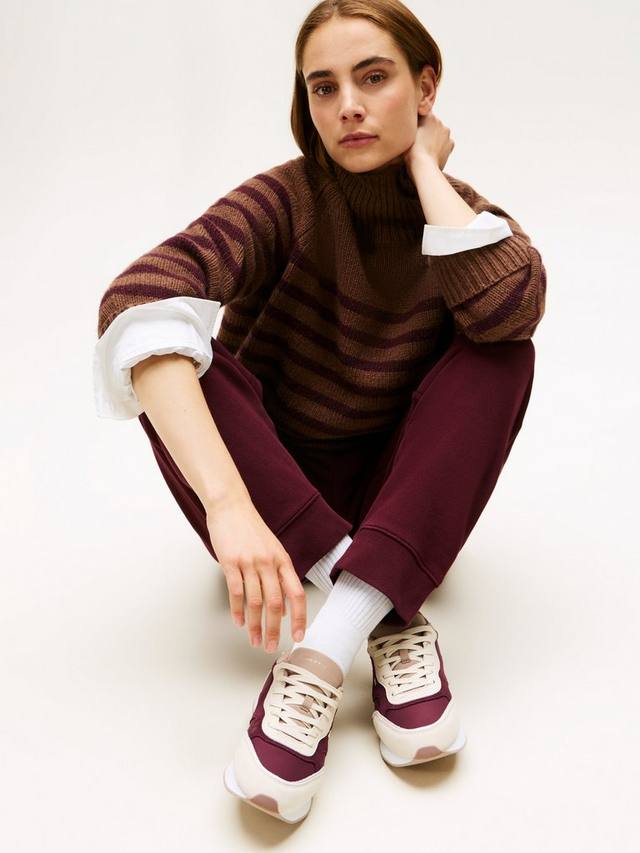 Тренеры Suede TH Monogram Tommy Hilfiger, Muslin — фото 2