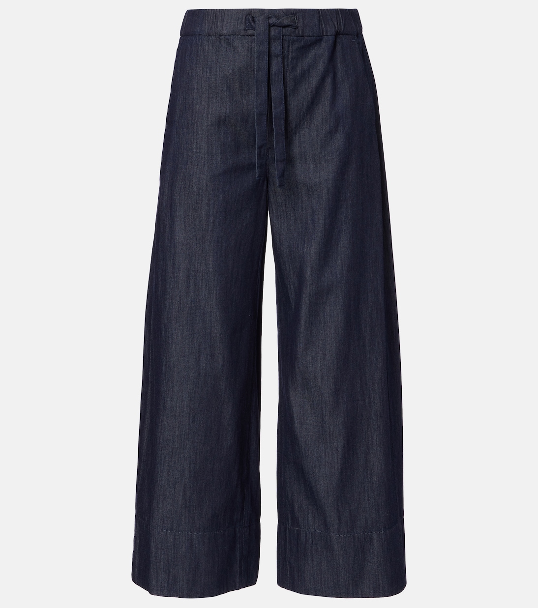 

Широкие брюки из хлопкового шамбре S Max Mara, Scuro Pulito