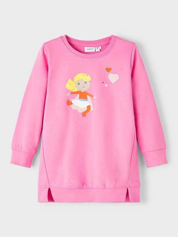 

Блуза Name It Туника NMFLIVA SWEAT TUNIC BOX BRU, розовый