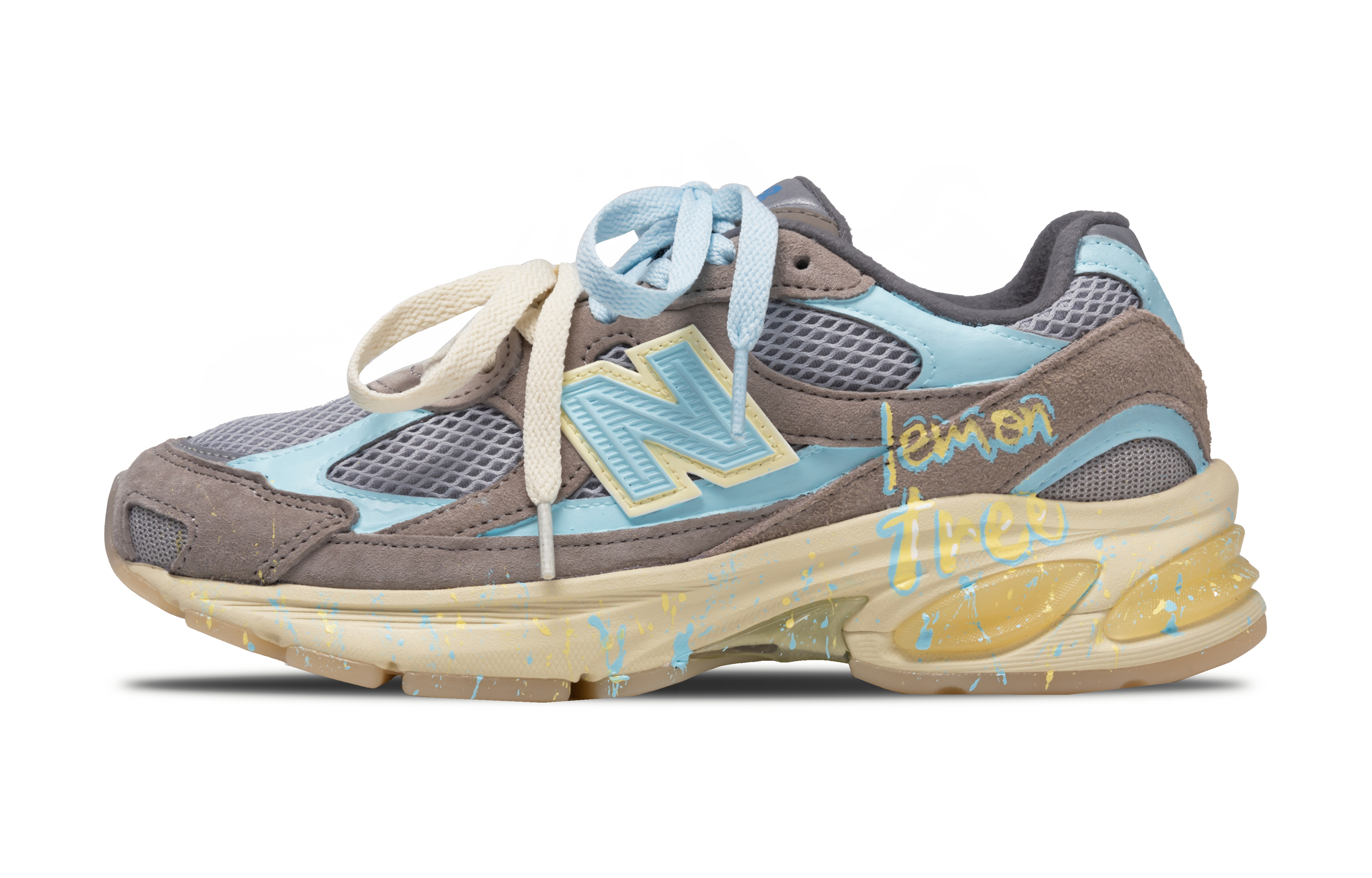 

New Balance NB 2010, тысяча лайков, синие керамические износостойкие низкие повседневные туфли, мужские, сине-коричневые
