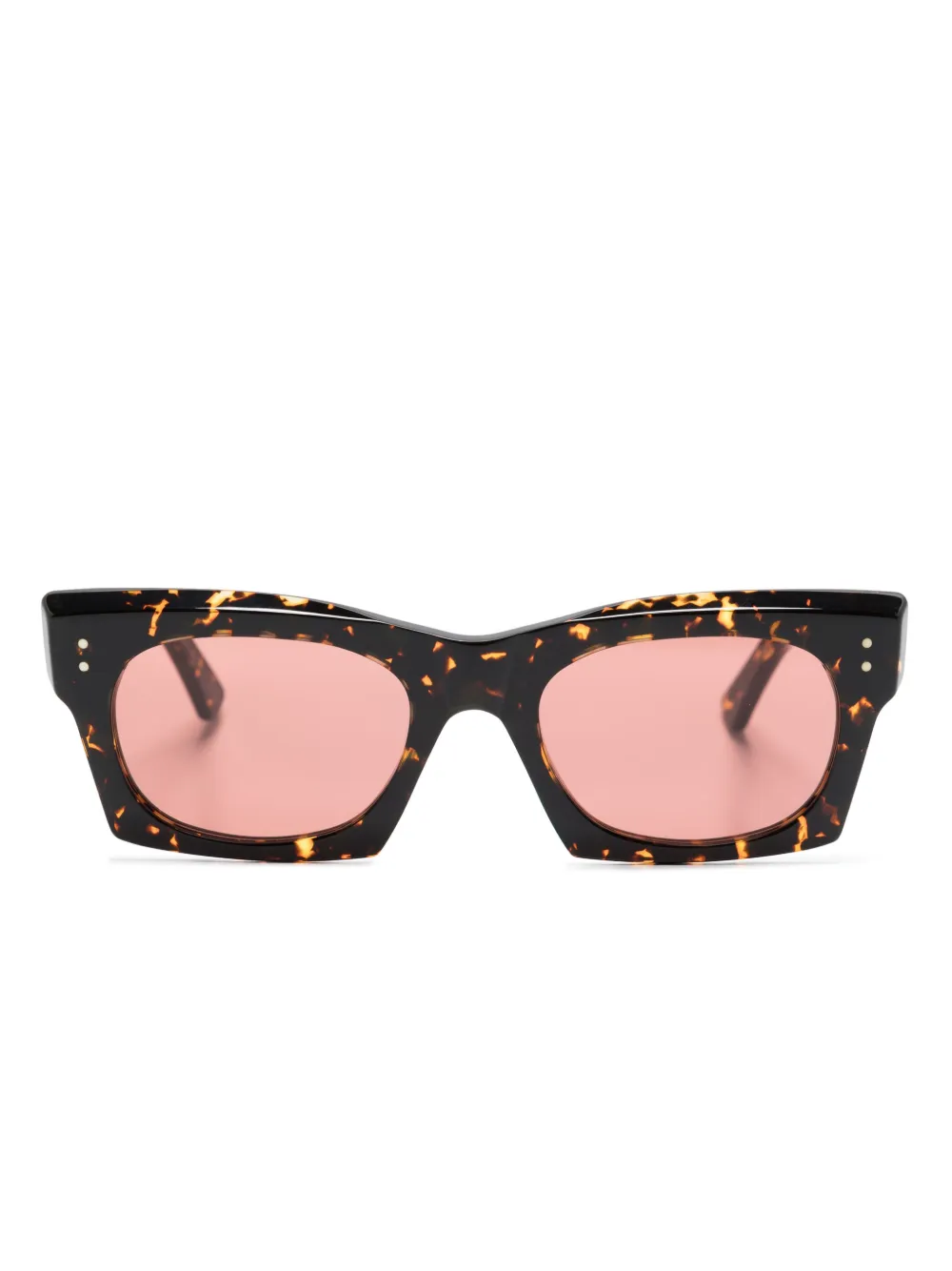 

Солнцезащитные очки в квадратной оправе черепаховой расцветки Marni Eyewear, коричневый