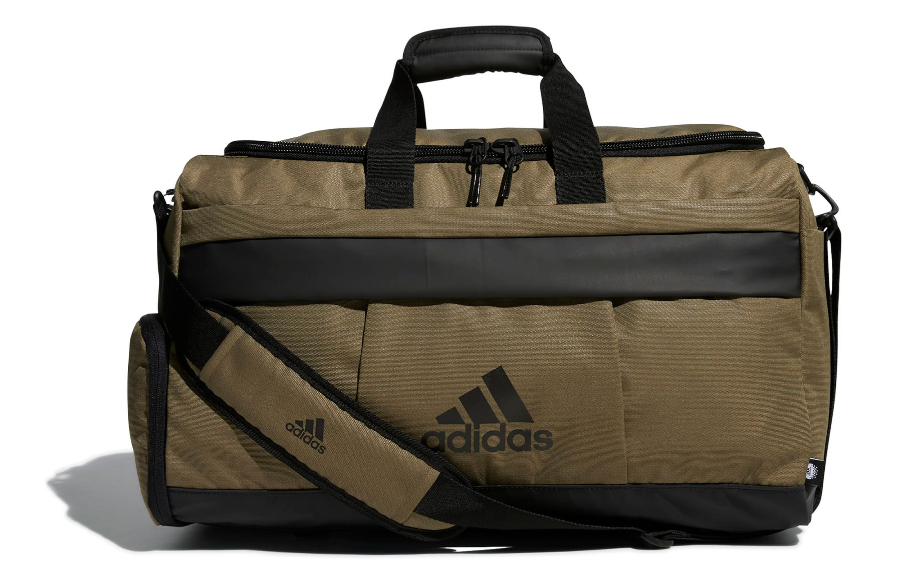 

Adidas Сумка-тоут для гольф-инвентаря из перерабатываемого полиэстера, спортивная сумка большого размера, мужская, Strata, оливково-зеленая/черная