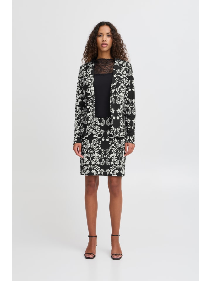 

ICHI Блейзер IHKATE, стандартный крой, цвет «Черный цветок»