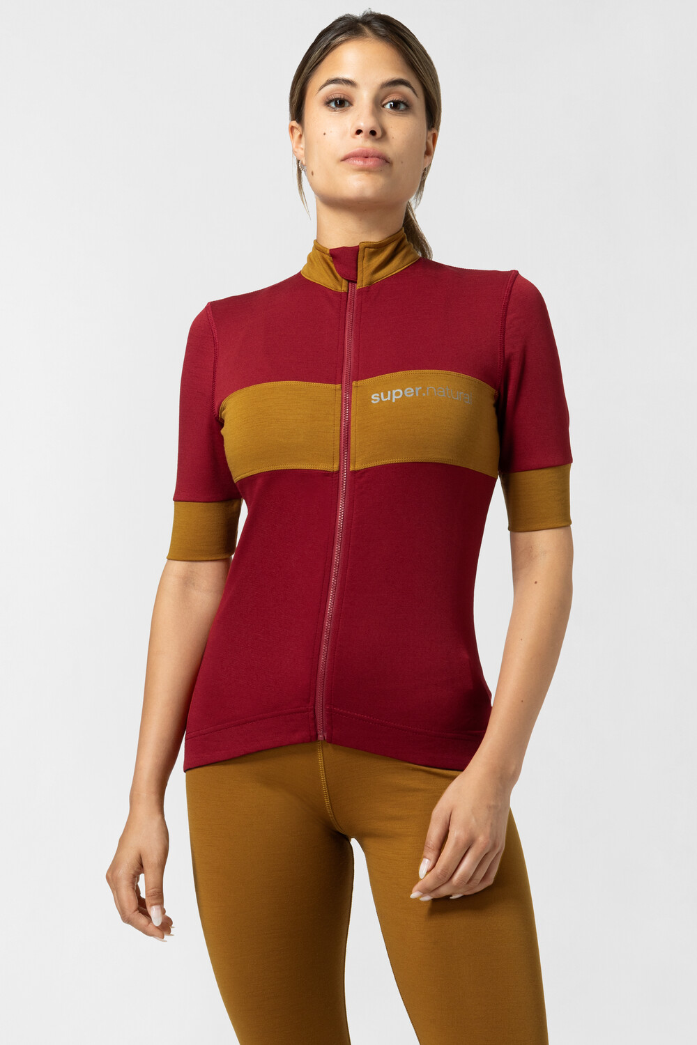 

Спортивная футболка super.natural Merino Fahrradtrikot, красный