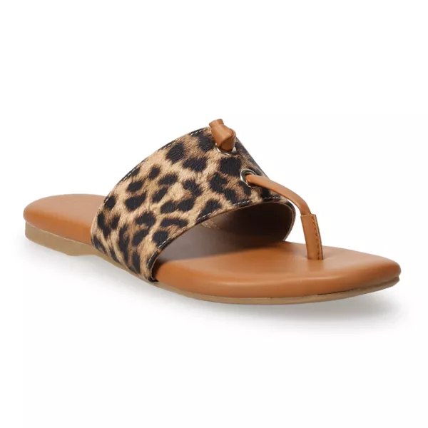 Женские сандалии-шлепки Wrenn Lc Lauren Conrad, цвет cheetah