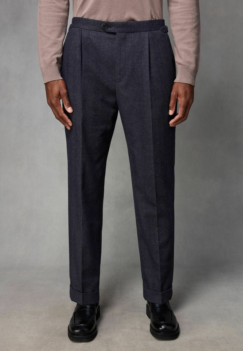 

Костюмные брюки HERRINGBONE REGULAR FIT Next, темно-синий