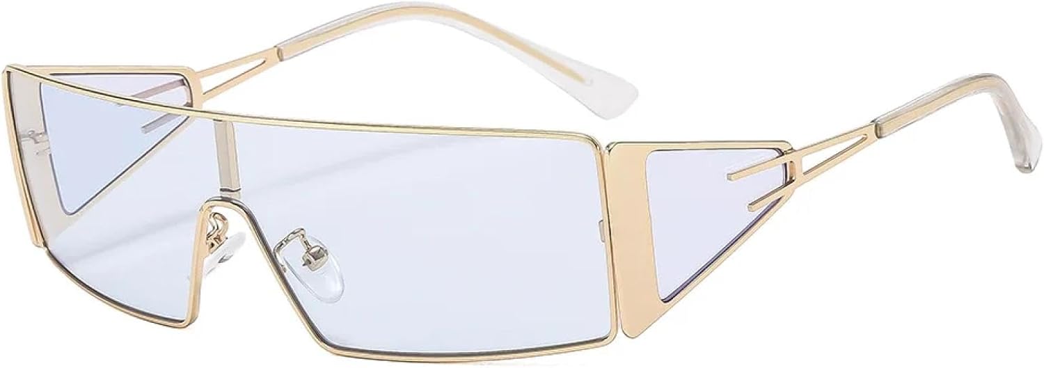 

Солнцезащитные очки Sense of Sunglasses 2024 с цельными линзами, защитой от УФ-излучения, для женщин, металлические, для верховой езды и спорта, артикул 301150 TOIPASTN, Goldblue