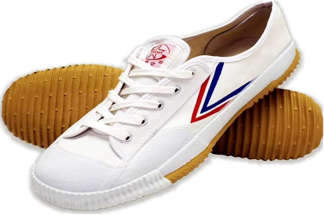 

TOP ONE Оригинальные туфли для боевых искусств кунг-фу с резиновой подошвой, дизайн монахов Шаолинь DABOWEN, белый