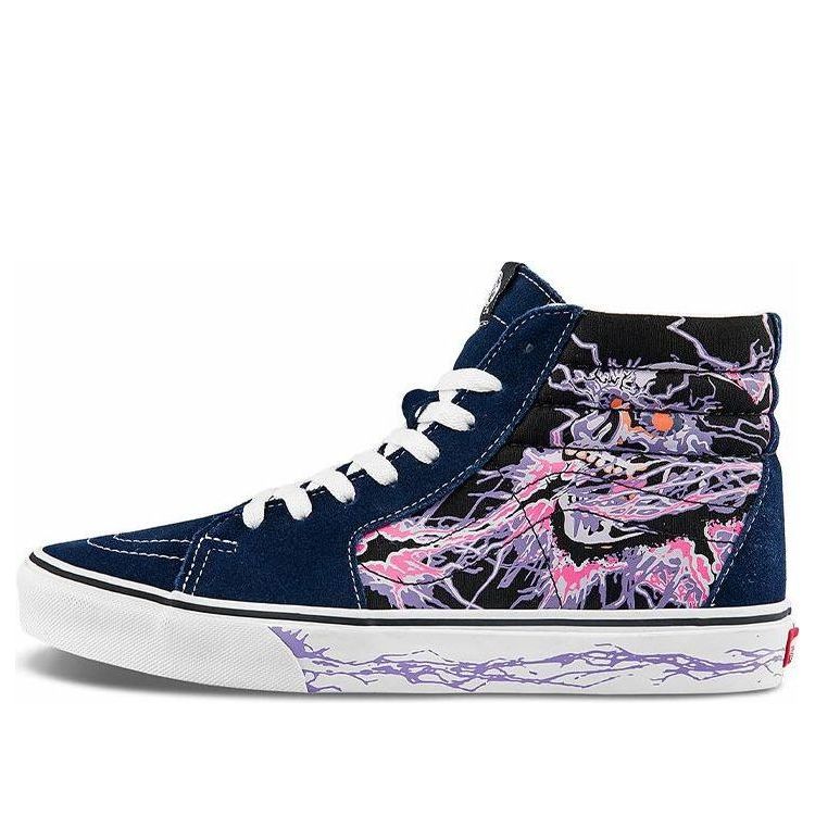 

Кеды Vans Unisex SK8-Hi Sneakers Printing Black/Purple, черный