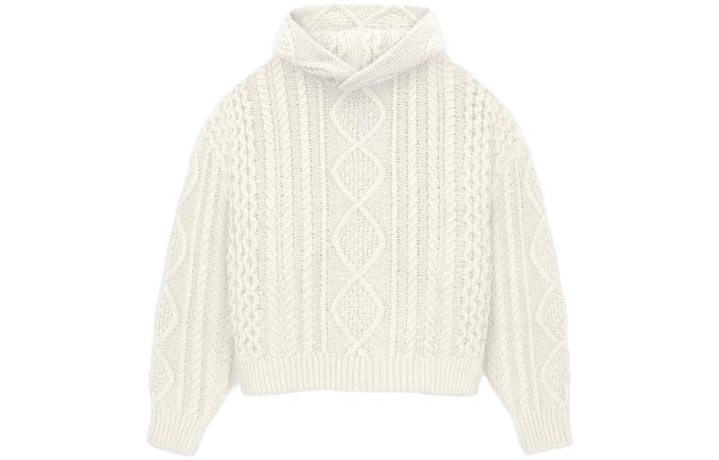 

Толстовка с капюшоном Cable Knit Fear Of God Essentials, Cloud Dancer/Cloud Dancer
