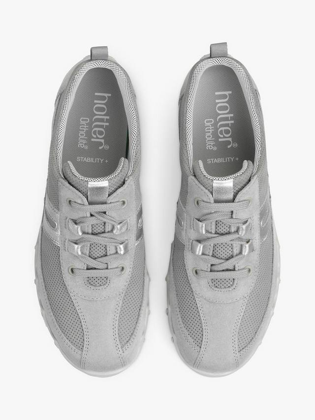 Кроссовки leanne ii из замши и кожи широкого покроя Hotter, цвет Shell Grey — фото 3