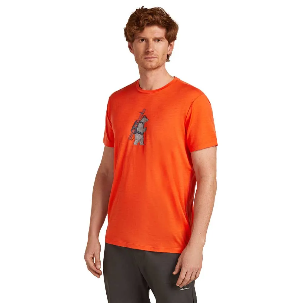 

Футболка Icebreaker Merino 150 Tech Lite Bear Tour, оранжевый
