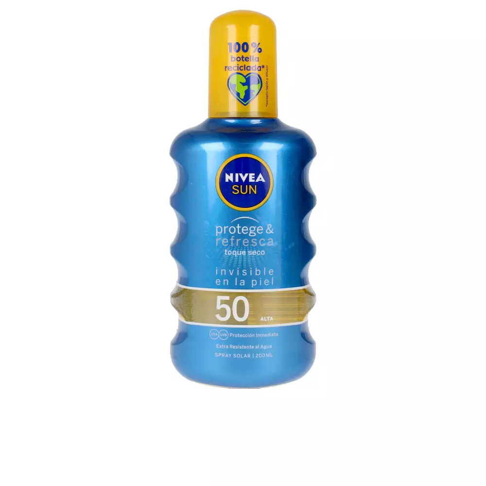 

Солнцезащитный крем Sun Protege & Refresca Spf50 Spray Nivea, 200 мл