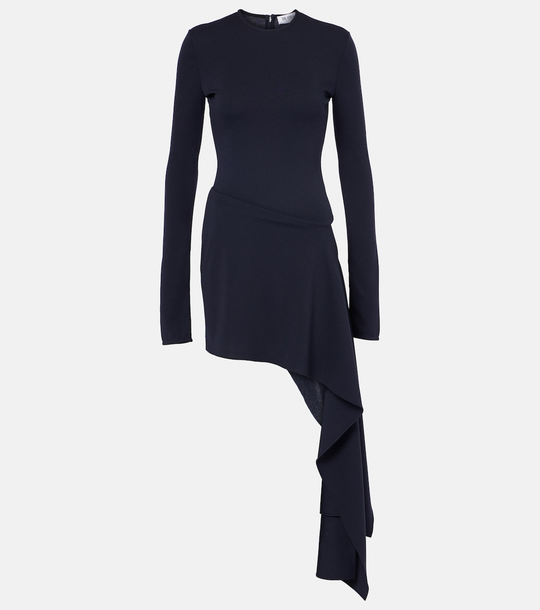 

Мини-платье с драпированным вырезом The Attico, Navy Blue
