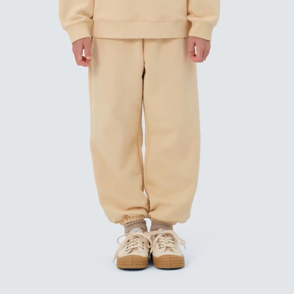 Детские графические джоггеры цвета сливочного масла от Snowpeak Apparel Kids — фото 4