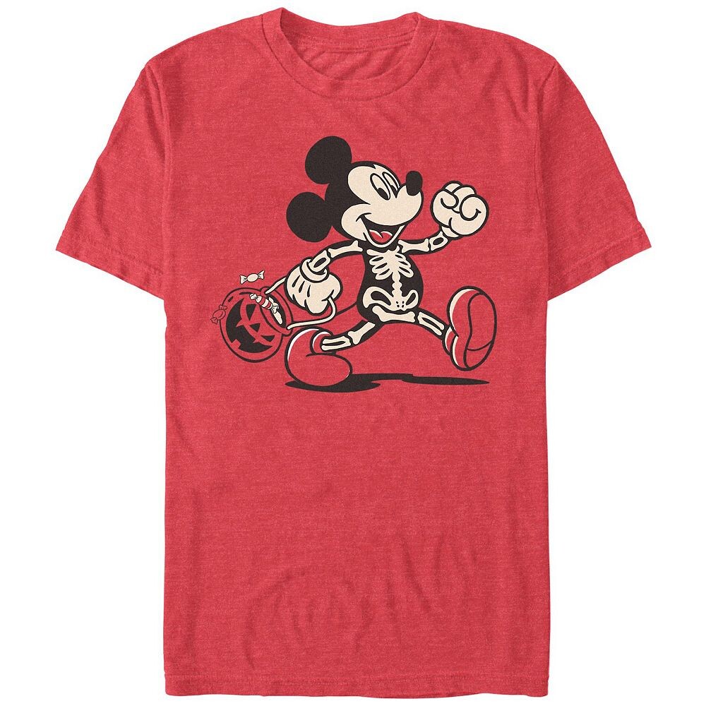 

Мужская футболка с рисунком Микки Мауса Disney's Funny Bones, цвет Red Heather