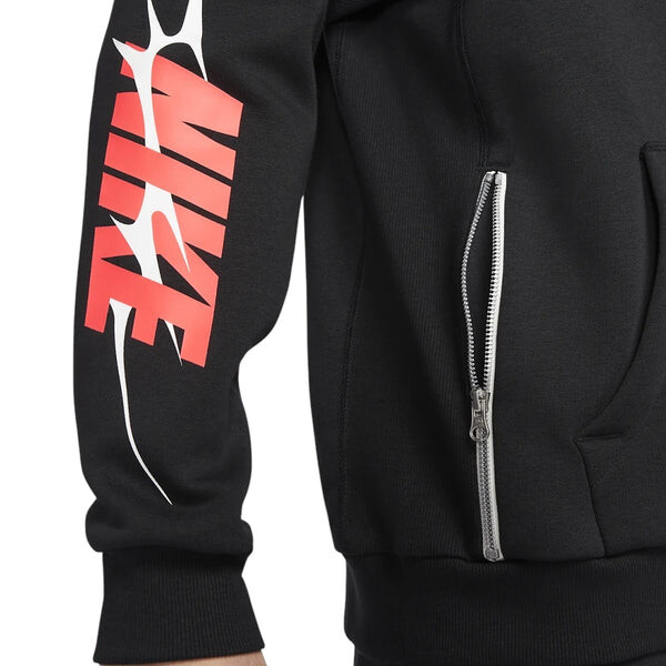 Толстовка standard issue hoodie 'black' Nike, черный — фото 4