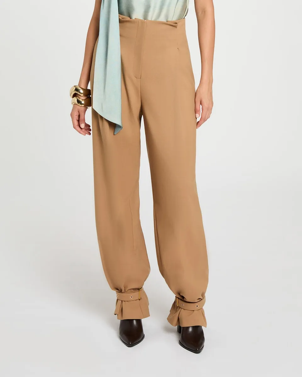 

Женские широкие брюки с высокой талией Morgan, коричневый