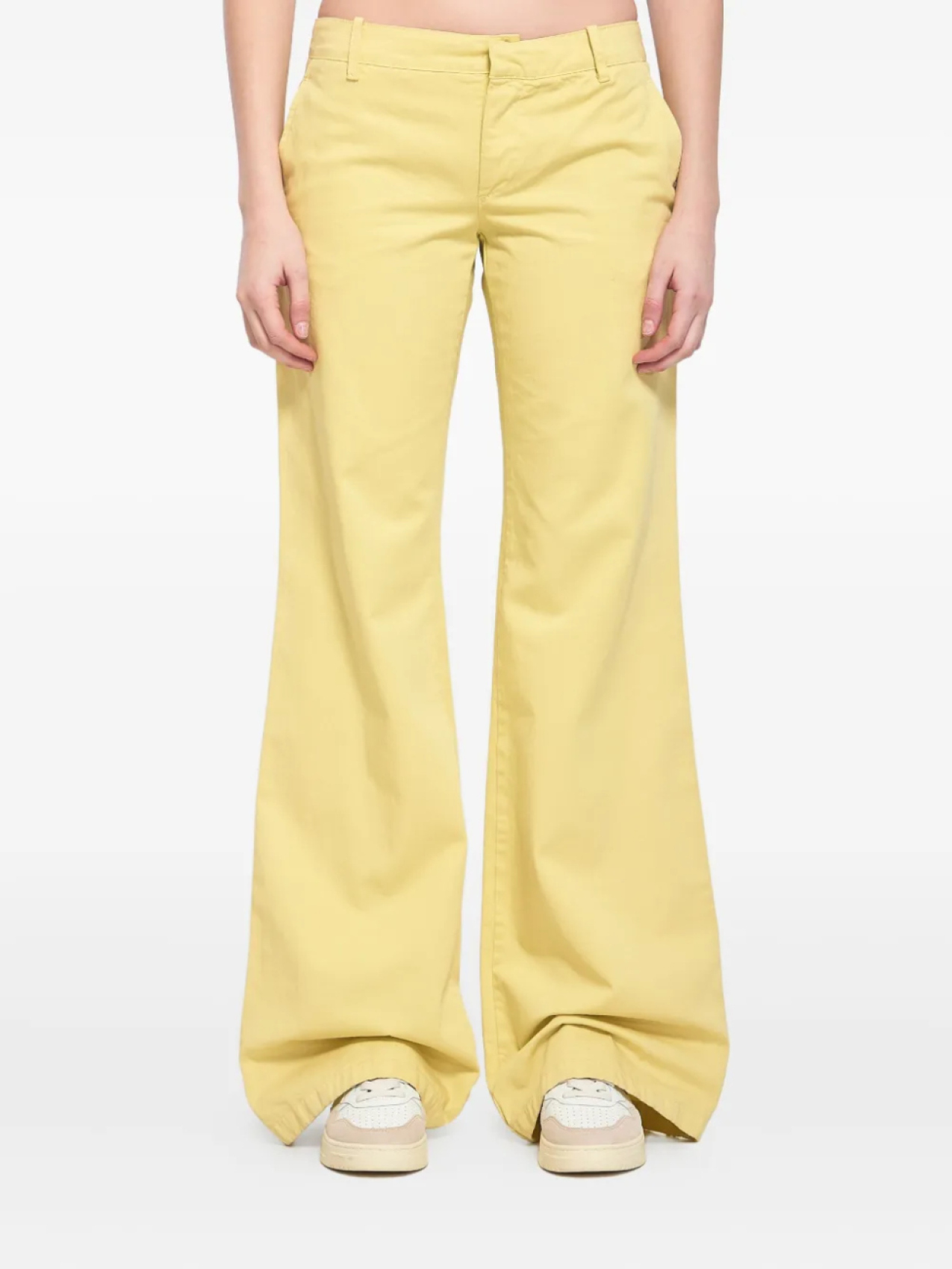 

Хлопковые брюки Marni, желтый