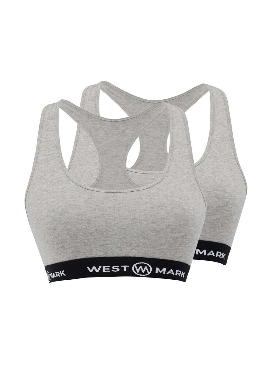 

Спортивный бюстгальтер WESTMARK LONDON Bralette Sports Bra, пятнистый серый