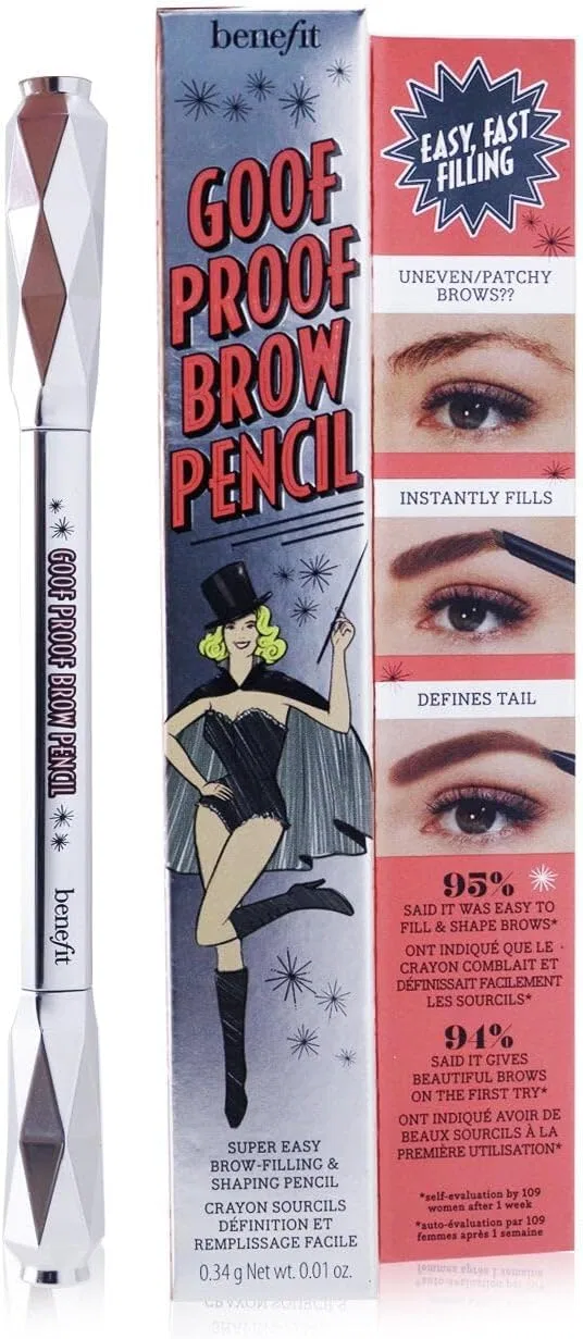 Карандаш для бровей водостойкий Benefit Goof Proof Brow Pencil 0.34 г #3.75 Natural Medium Brown — фото 2