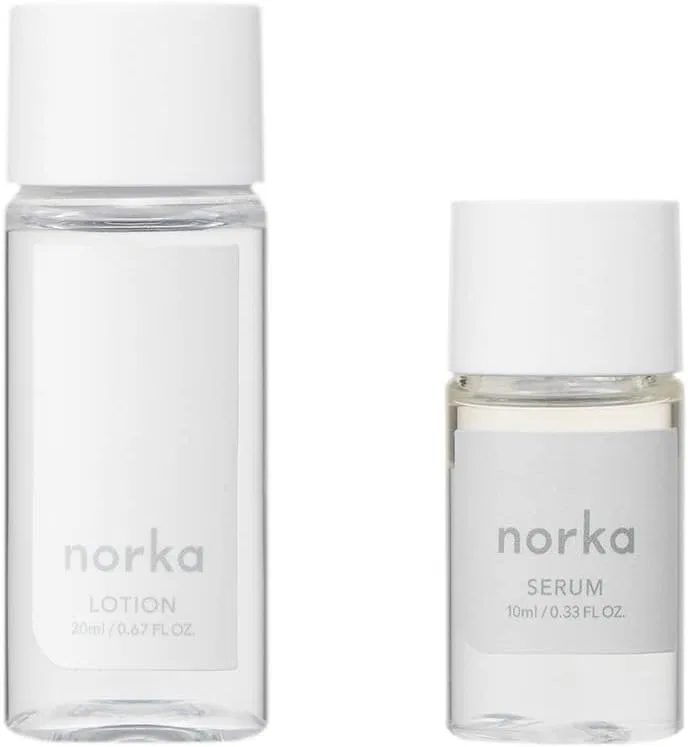 Набор для ухода за кожей Norca с лосьоном и двухслойной органик-сывороткой Norka