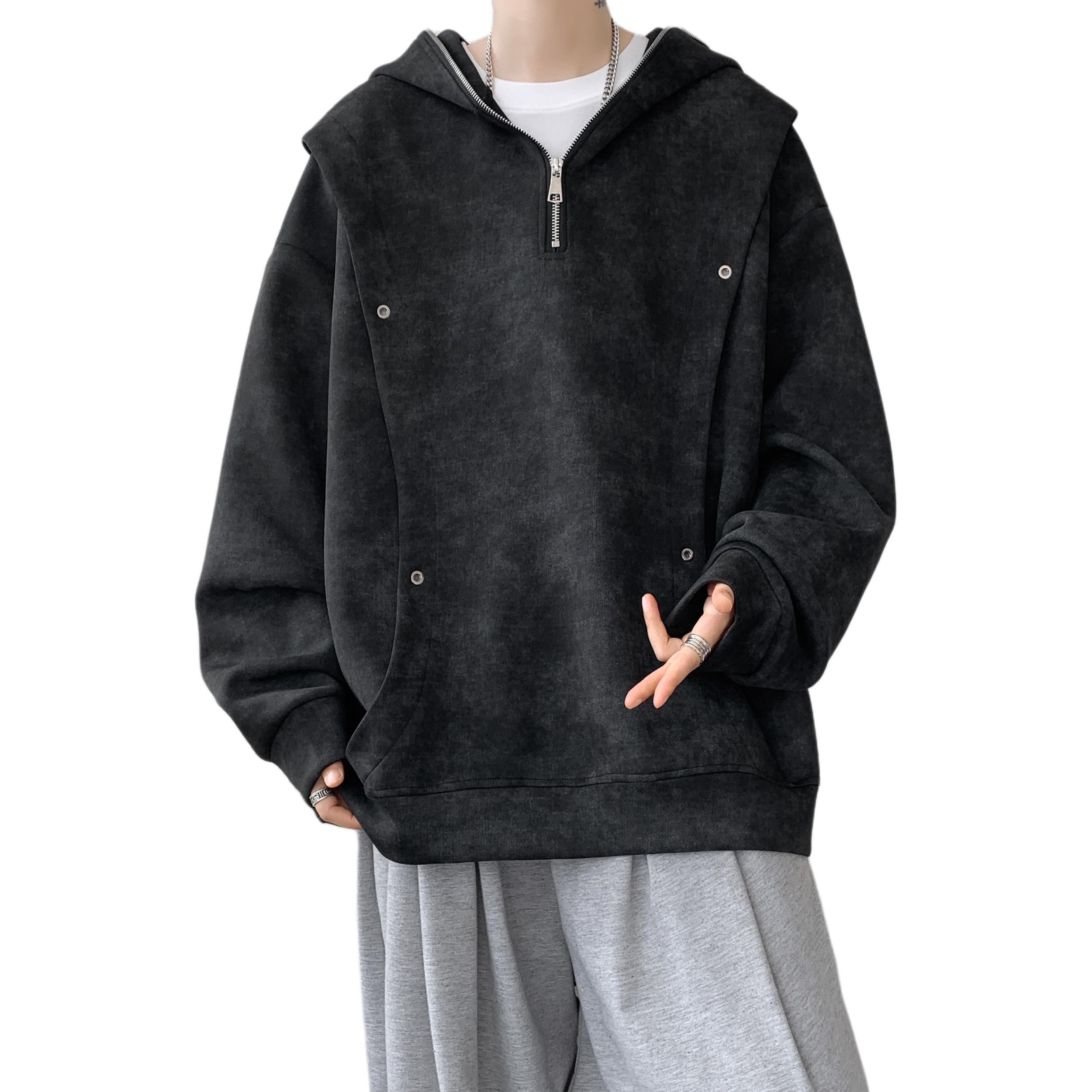 

Толстовка Unisex Hooded Moderate Heavyweight ZIAREL, tie-dye черный