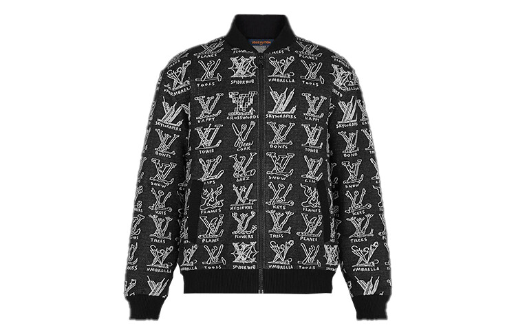 

Новые квартальные продукты LV Jacket Men Black Louis Vuitton, черный